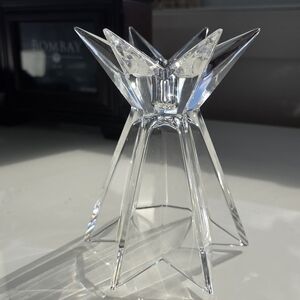 Gorgeous Nachtmann Crystal Glass Starburst Candle Holder